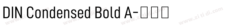 DIN Condensed Bold A字体转换